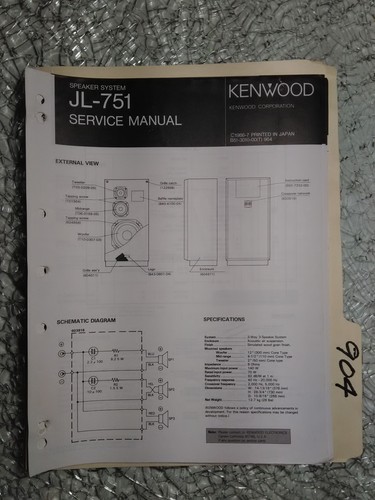 Kenwood 751 manuale - jl-751, di