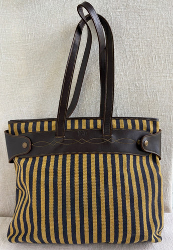 Borsa righe twill di - borsa,