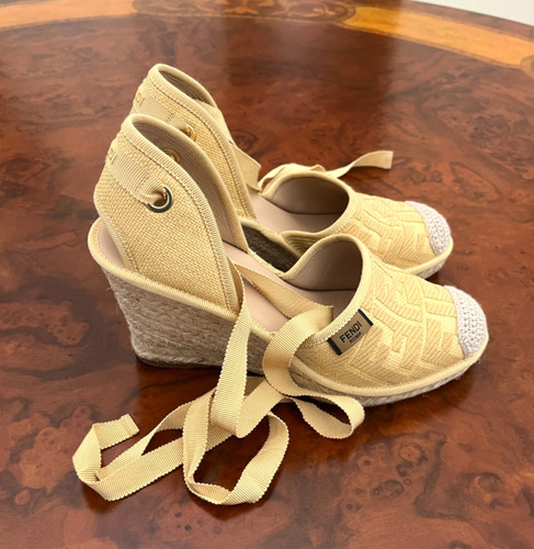 Zeppe espadrillas gialle