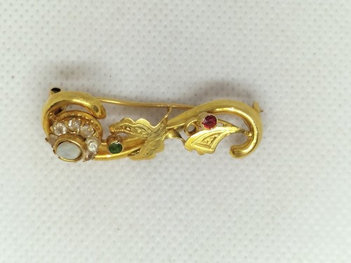 Spilla antica oro ct - spilla, 12
