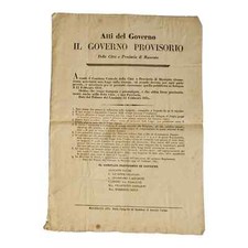 Raro Certificato Documento