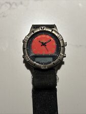 GUL Analog LCD digital vintage watch quartz Swedish Design - Red - No Battery!