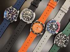 Cinturino Waffle gomma silicone 20 22 mm sub diver vintage seiko turtle skx
