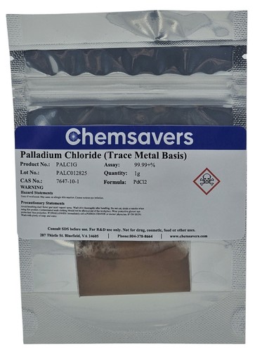 Palladium chloride - chloride,, 99.99+%