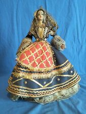 Antica Bambola Artigianale Sarda Hand Painted Folklore Anni 50/60 Vintage