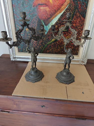 Antica coppia candelabri - antica,