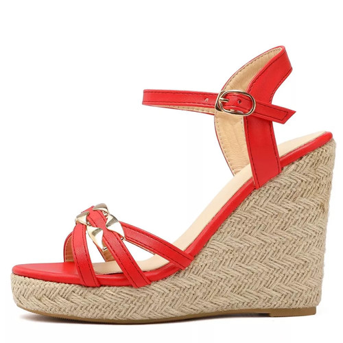 Sandali donna zeppa corda - sandali,