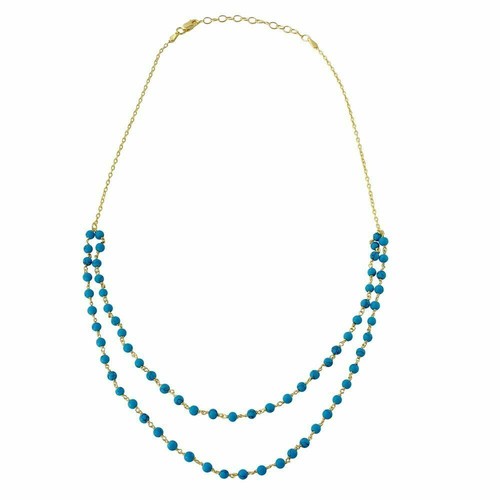 Collana doppio filo con - doppio,