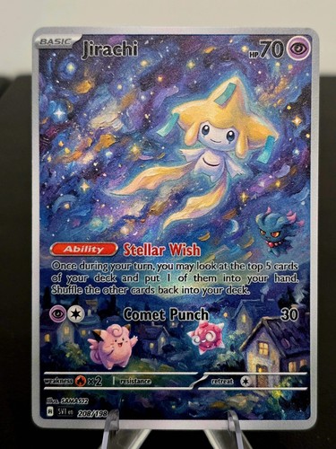 Jirachi fan art card stile - art, —