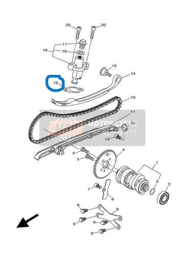 Yamaha guarnizione tendi - ,