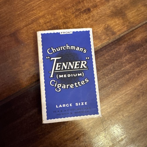 Old empty churchmans tenner - old,