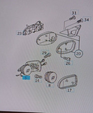 A2088100176 TELAIO SPECCHIO SX