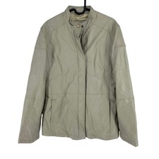 Giacca Biker In Pelle Grigia