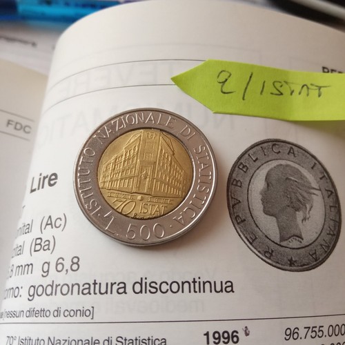 Moneta 500 lire del 1996 - lire,