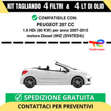 Tagliando per PEUGEOT 207 CC