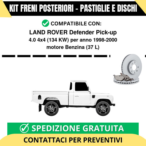 Kit freni posteriori per land - kit,