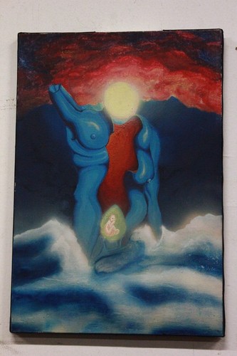 Quadro dipinto olio - su, tela