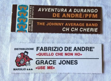 Fabrizio De Andrè 2 targhette