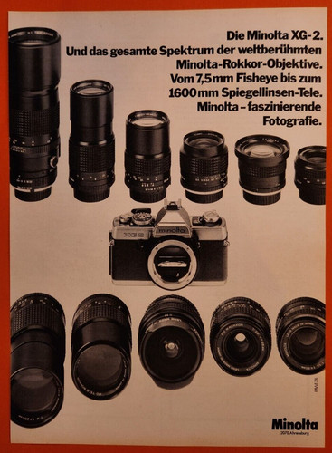 Minolta 2 fotocamera e - 59., xg-2