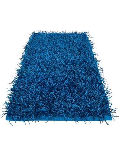 Tappeto shaggy blu moderno - shaggy,