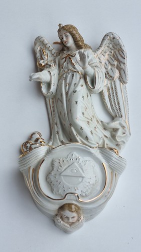 Acquasantiera porcellana - acquasantiera,