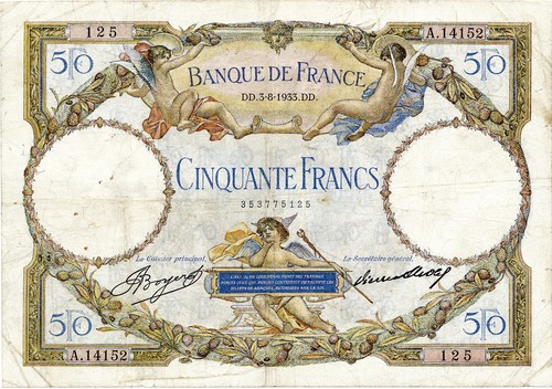 Banconota francia franchi - 50,