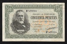 F.C. 50 PESETAS 1940 , SERIE B