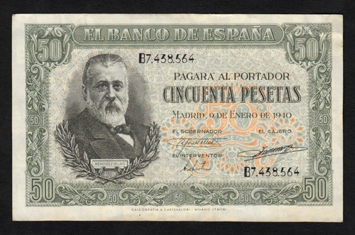 Pesetas 1940 serie - pesetas, ,