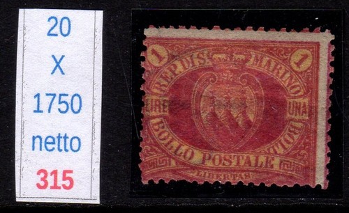 San marino 1892 1894 - marino, stemma
