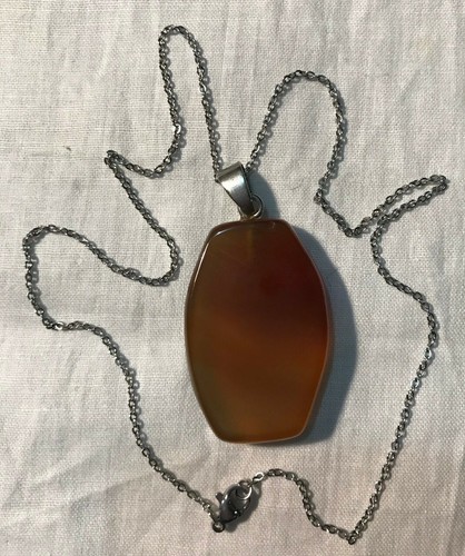 Collana con ciondolo pietra - collana,