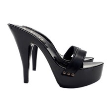 Zoccoli da donna total black