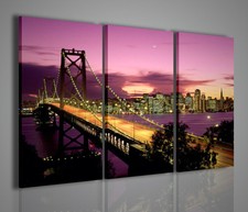 QUADRI MODERNI NEW YORK BRIDGE VI QUADRO MODERNO SAN FRANCISCO ARREDAMENTO CASA