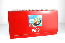 Calendario Vintage Alfa Romeo 1989 Originale Ufficiale da Tavolo Collezione (2)