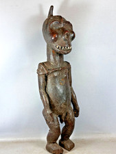 251040 - Vecchia statua Ekoi Ngbe Ejagham con pelle coperta - Nigeria.