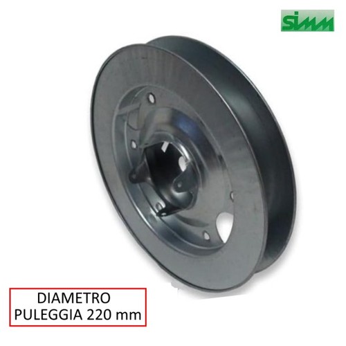 Puleggia diametro 220 per - diametro,