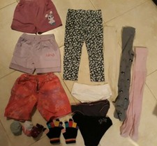 lotto 793b stock intimo abbigliamento pantaloncini bambina bimba 4-6 anni