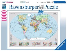 PUZZLE ravensburger MAPPAMONDO POLITICO classic 1000 pezzi 70 x 50 cm