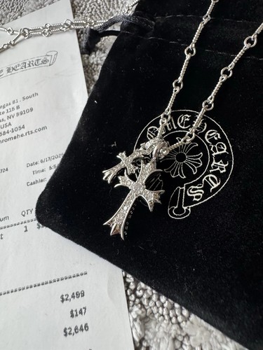 Collana catena ciondolo croce