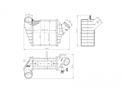 Hart 614 056 intercooler - hart,
