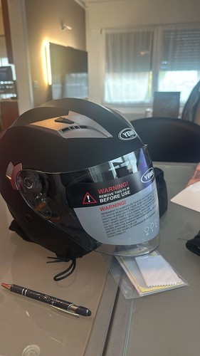 Casco jet moto - aperto, pari