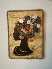 Africa e bottoni. Quadro