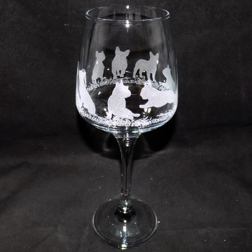 Bicchiere vino inciso - bicchiere, da