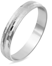 Fedina oro bianco 18 kt donna