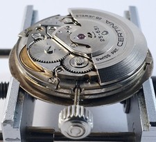 OTTIMO CERTINA 25-651 - 28 RUBINI SU QUADRANTE DS-2 IN PATINA - CORONA ORIGINALE