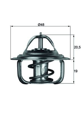 Mahle 92d termostato - mahle, 1