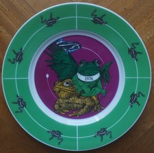 VALERIANO TRUBBIANI piatto in ceramica PREMIO BOLAFFI 1974 (rif 12a)