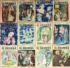 RIVISTA IL DRAMMA - ANNO 22 1946 - 18 NUMERI ANNO COMPLETO