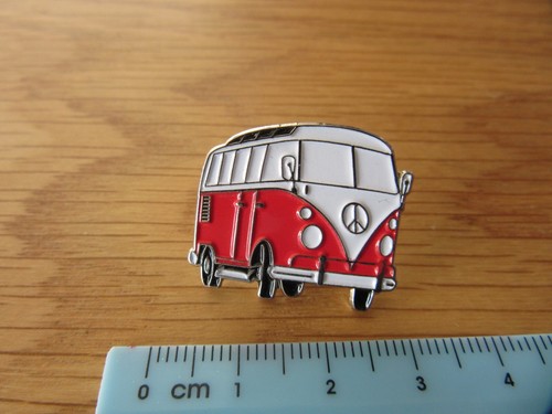 Camper van red white - &, hippy