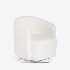 Poltrona in tessuto bouclé