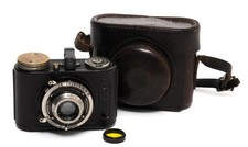 Macchina fotografica vintage Kochmann Korelle K 18x24 mm con Zeiss Jena Tessar 2,8/3,5 cm